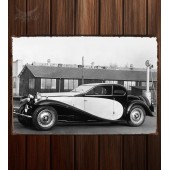 Металлическая табличка Bugatti Type 50 Coupe Profilee